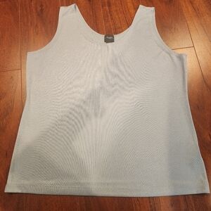 Travelers By Chico's Sparkly Silver Tank Top